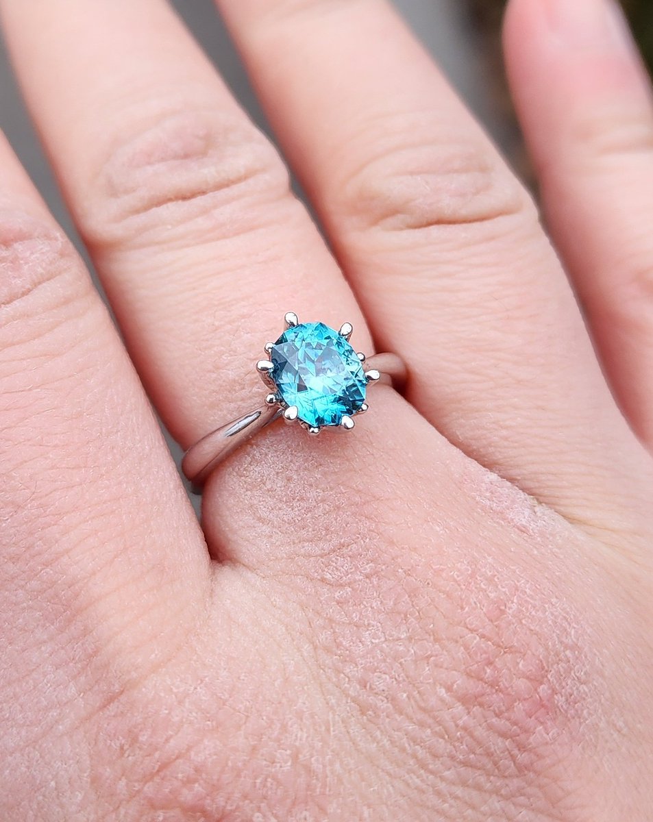 새파란 블루지르콘 반지💍