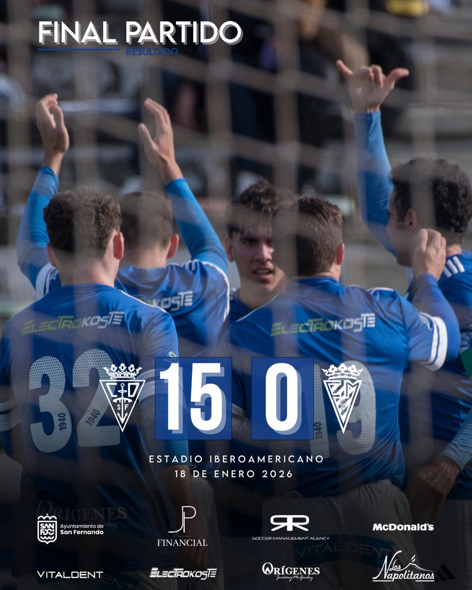 _CDSanFernando's tweet image. ✅ ¡FINAL! ¡VICTORIA DEL CLUB DEPORTIVO! 

1️⃣5️⃣ #CDSanFernando1940 
0️⃣ Federico Mayo
