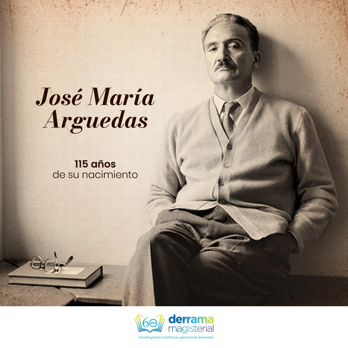 A 115 años del nacimiento de José María Arguedas, recordamos al escritor y maestro que reveló el alma del Perú. Su legado pedagógico y cultural sigue vivo, inspirando a la comunidad magisterial.

Lee la nota completa aquí 👉🏻 linkedin.com/feed/update/ur…
#JoséMaríaArguedas #Peruanidad