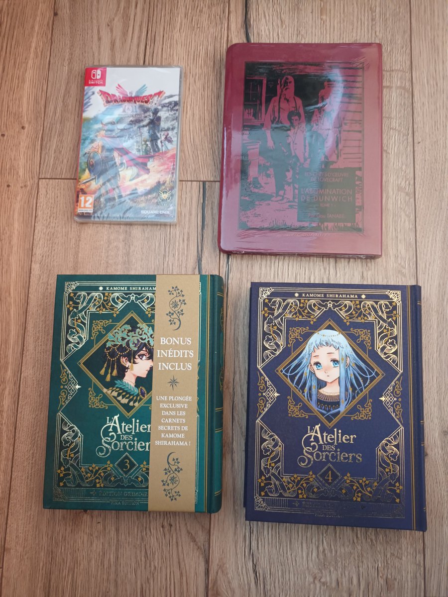 Les nouveaux venus dans la collection ! Cette semaine, c'est manga et jeu vidéo !