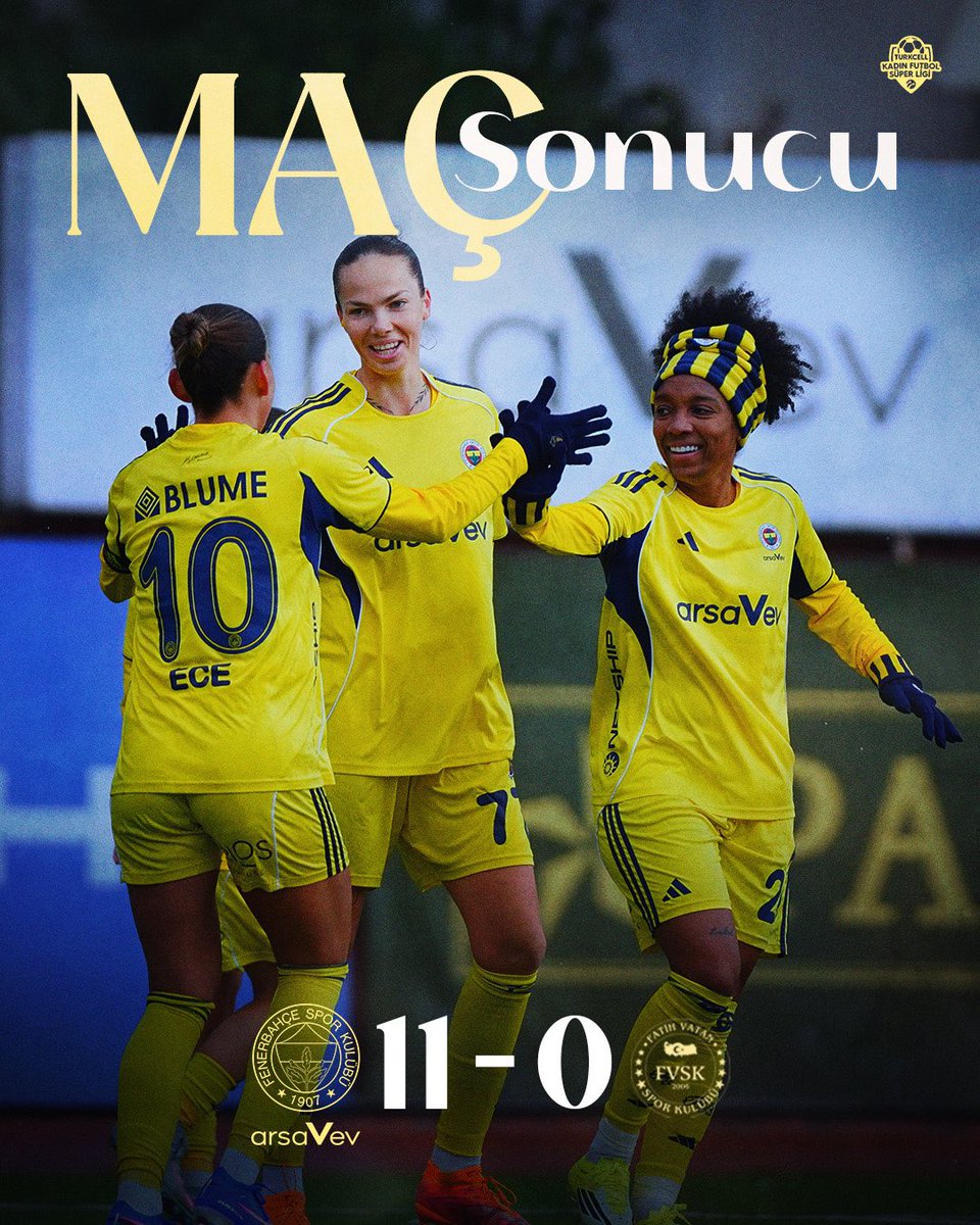 Evimizde 3 puanı 11 golle alıyoruz! 💪

#FBvFVS