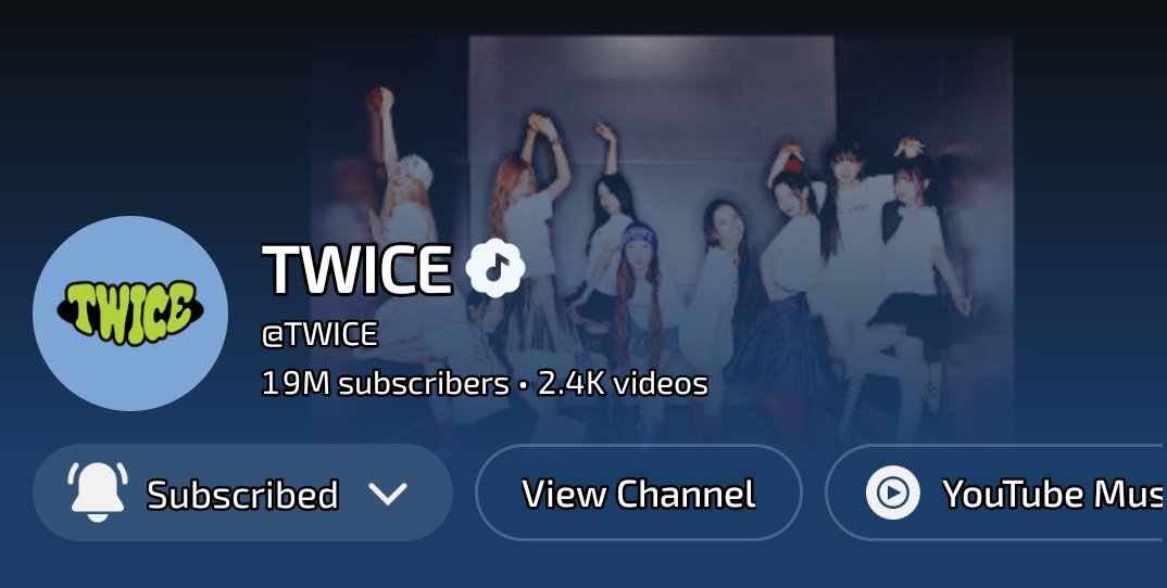 OLTSupport's tweet image. TWICE official YouTube channel has surpassed 19,000,000 M subscribers!

-They're the 2nd most followed K-pop girl group on YouTube