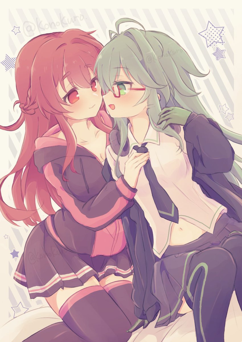 Commission クライアントさまのOCちゃんズ❤️💚 