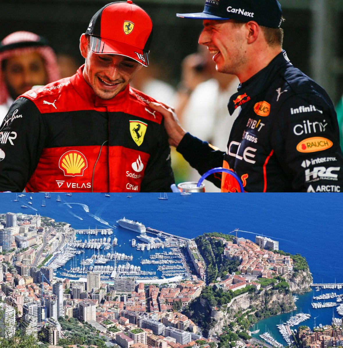 MV33Racing's tweet image. Max Verstappen and Charles Leclerc are neighbors in Monaco. They live in the same building.

Max mentioned this in the stream yesterday.