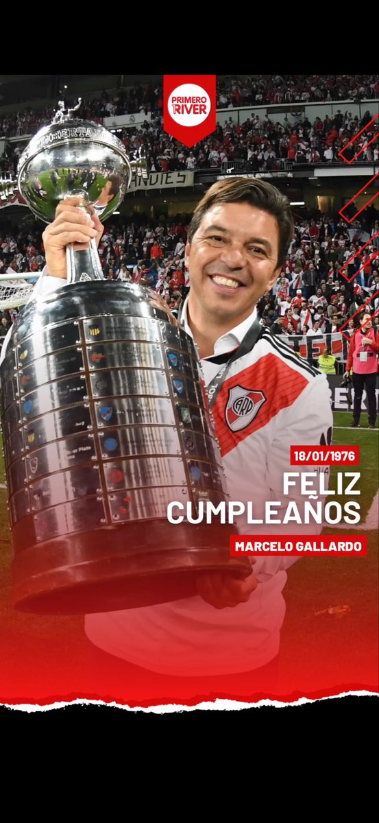 ¡Felices 50 años, Muñeco! Medio siglo de vida y una historia eterna escrita con el corazón en casa. Gracias por enseñarnos a creer y por defender nuestros colores con tanta grandeza. ¡Te queremos hoy y siempre, Marcelo! ⚪️🔴⚪️