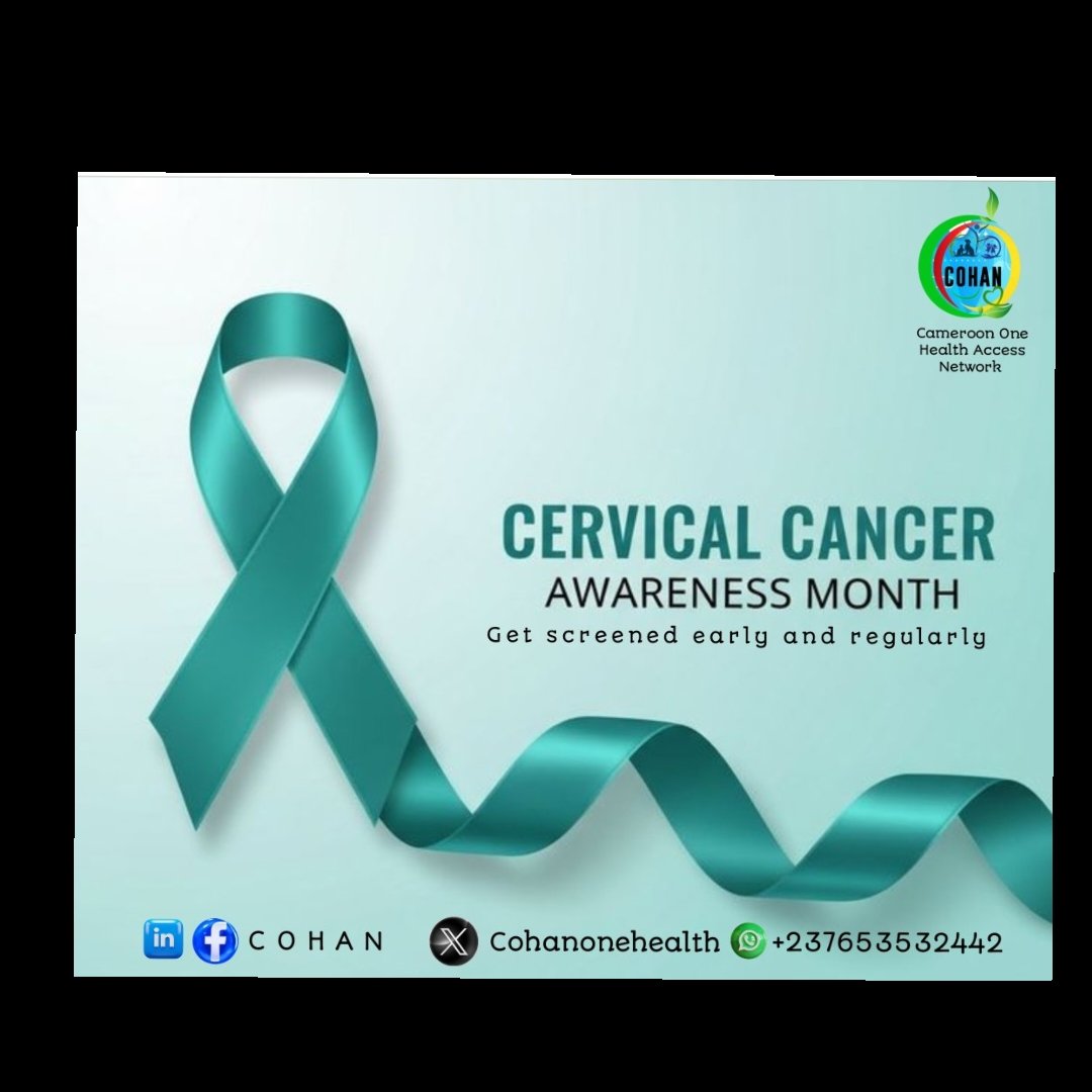cohan2026's tweet photo. Cervical Cancer awareness month.
Take action now 
Get screened early 
And Regularly.
#Cervicalhealth https://t.co/FUlHIiOfw8