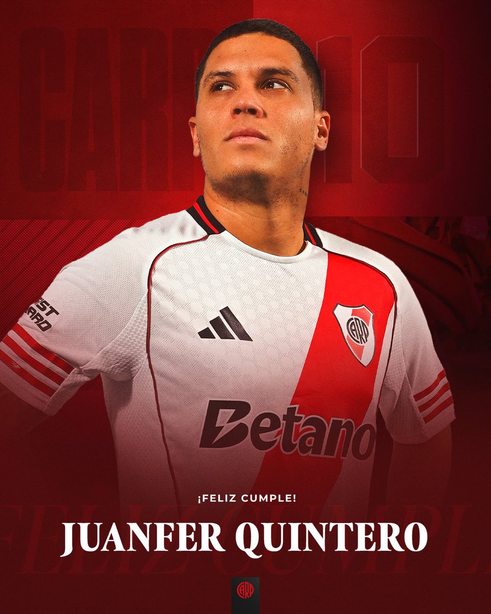 RiverPlate's tweet image. ¡Feliz cumpleaños, Juanfer! 🤍❤️🤍
