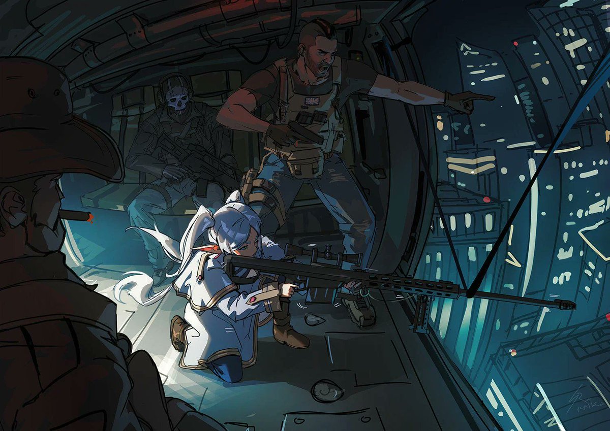 Hugothester's tweet photo. Se ha filtrado el concept arte de la temporada 5 de Frieren https://t.co/f99cCp67kB