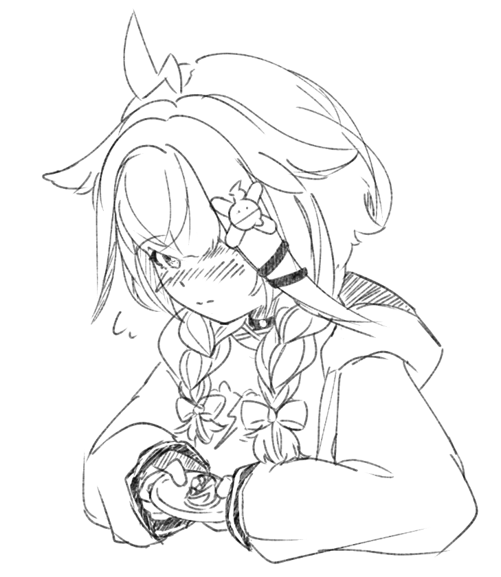 Su-chan 💙 (personally i think she wouldn't get shy like this but since the expression is so cute i didn't want to erase it;;;)