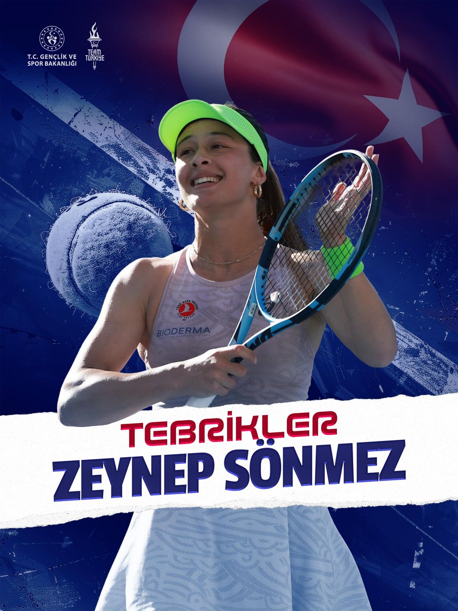 Türk tenisinde tarihi başarı. 🇹🇷

Zeynep Sönmez, Avustralya Açık’ta tek kadınlarda ikinci tura yükselen ilk Türk kadın sporcu oldu.

Sporcumuzu tebrik ediyor, başarılarının devamını diliyoruz. 👏