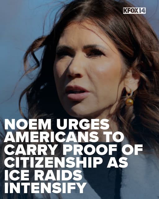 StreetLevelTech's tweet image. Kristi  Noem says we should all now carry proof of citizenship in case we're  accosted by her masked and unidentifiable ICE officers.