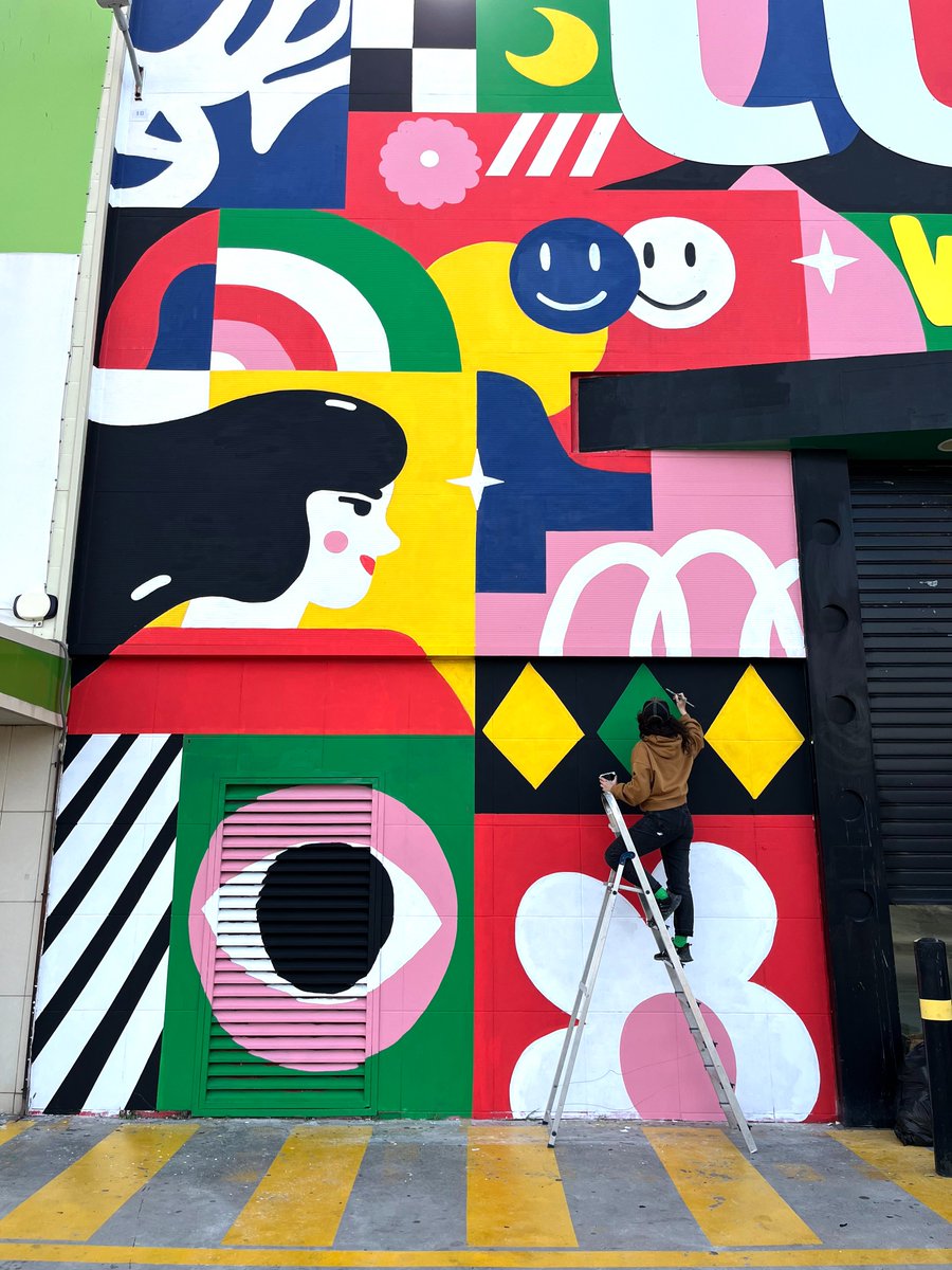 Mural para una nueva tienda de Muebles Tuco en Castellón. Gracias Diego Lonjedo por las 📷