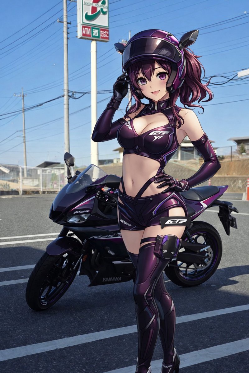 昨日の🏍で流行のやつ😁 これもイイ感じ🤔 #YZFR25 #バイク好き #AI