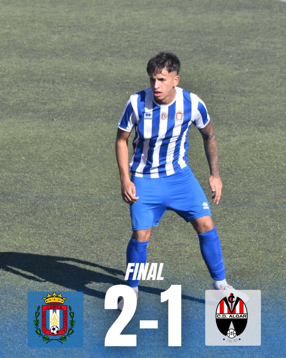 FINAL

#Lorca Deportiva “B” 2-1 CD Algar

⚽️ Luna
⚽️ Juanpe

#LorcaDeportivaBCDAlgar
#SoloySiempreLorcaDeportiva