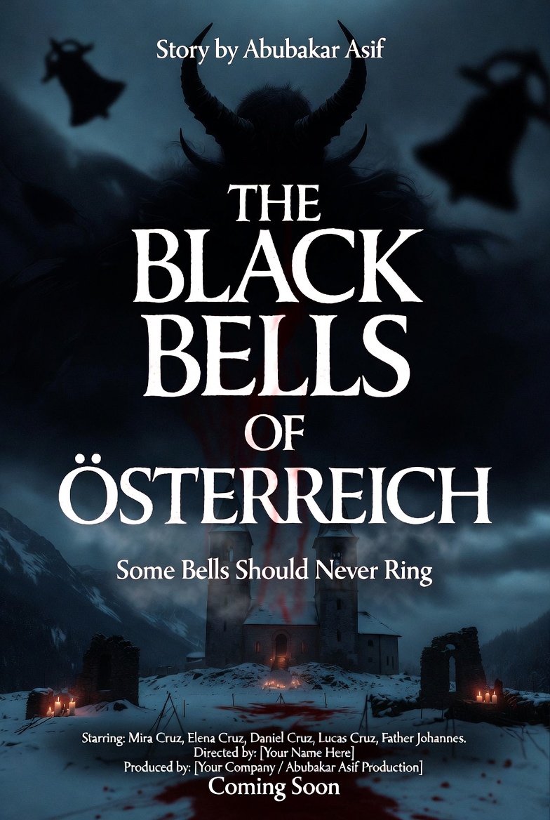 AbubakarAs6064's tweet image. The bells toll… and evil awakens. 🔔
THE BLACK BELLS OF ÖSTERREICH
A family moves to Austria… only to unleash a centuries-old demon.
Demonic possession. Psychological terror.
From the mind of Abubakar Asif
#BlackBells #HorrorOTT #NetflixOriginal #DisneyPlusHorror #AbubakarAsif
