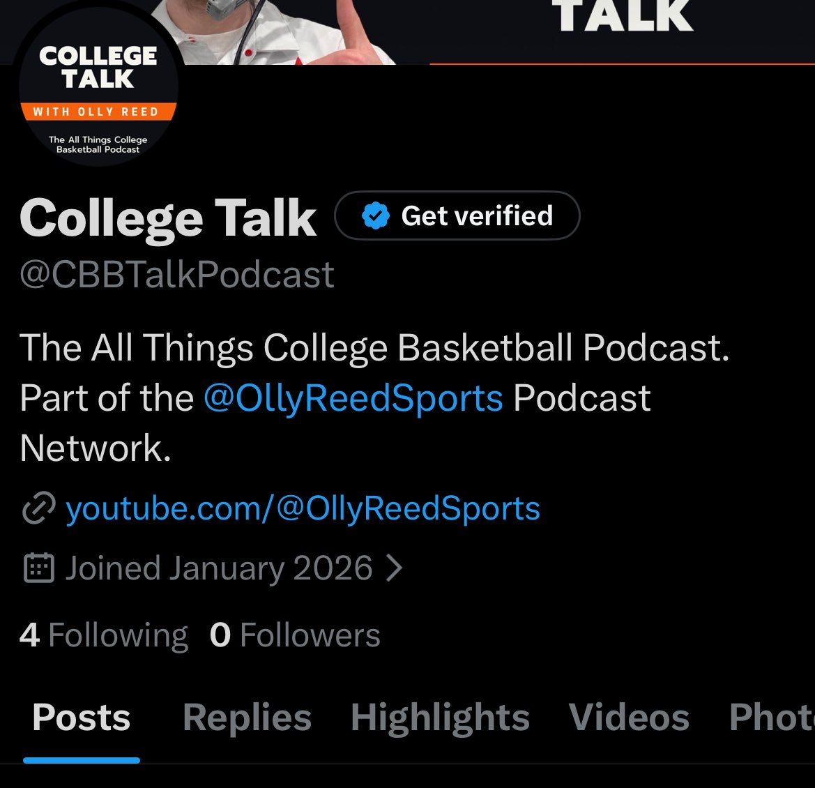 OllyReedSports's tweet photo. Introducing the @CBBTalkPodcast where I’ll be bringing the latest #CBB news, along with interviews from Head Coaches, Assistant Coaches &amp; Players at the college level (D1, D2, D3, NAIA, JUCO.) 

#AllThingsBall 🏀🎙️ https://t.co/BV1N4t0T89