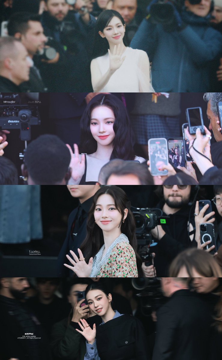 nsnss___'s tweet image. ท่ามกลางผู้คนมากมาย but baby you look so shine 🪽✨

KARINA AT PRADA FW26 

#KarinaxPradaFW26