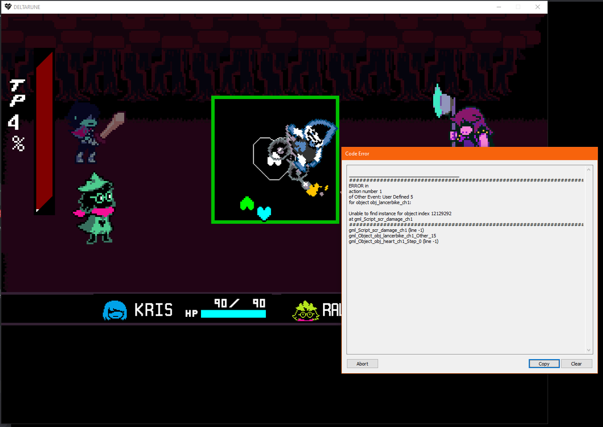 CryxtonNoMore's tweet photo. i was playing deltarune multiplayer and a THIRD WHITE HEART APPEARED AND CRASHED MY GAME

HOLY FUCKING GASTER https://t.co/P9z5vTOyo7