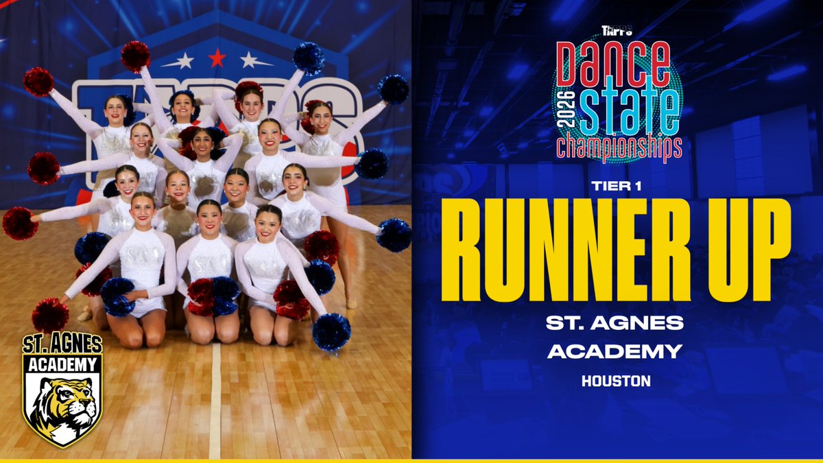Division I Tier I #TAPPSdance 2026 State Championships, State Runner Up: St. Agnes Academy!