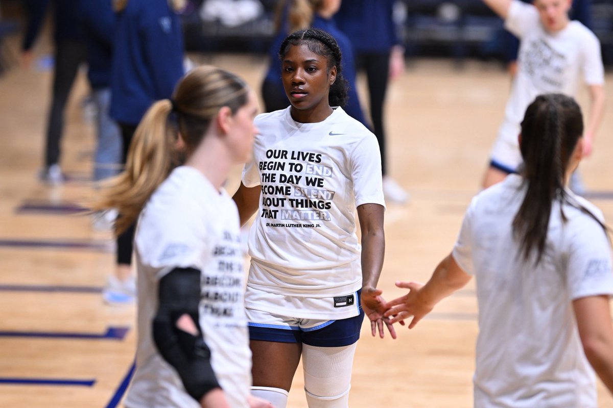 novawbb's tweet photo. Honoring Martin Luther King Jr. as we get game ready!
#BELIE_V_E #GoNova #NOVAvsBUTLER https://t.co/jtWCtpRWUa