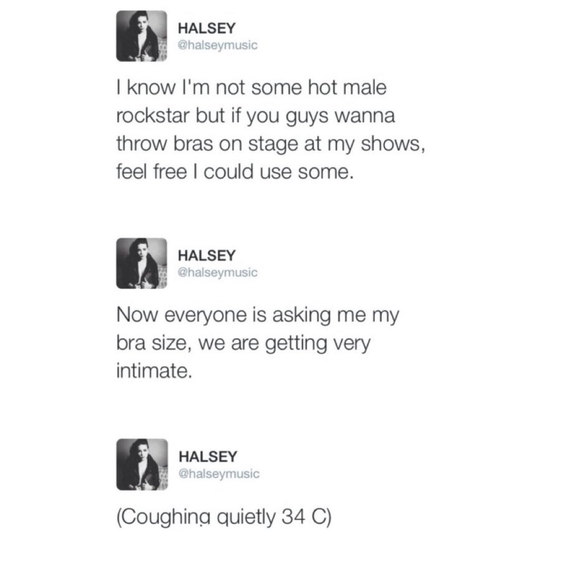 Throwback Halsey tweet media