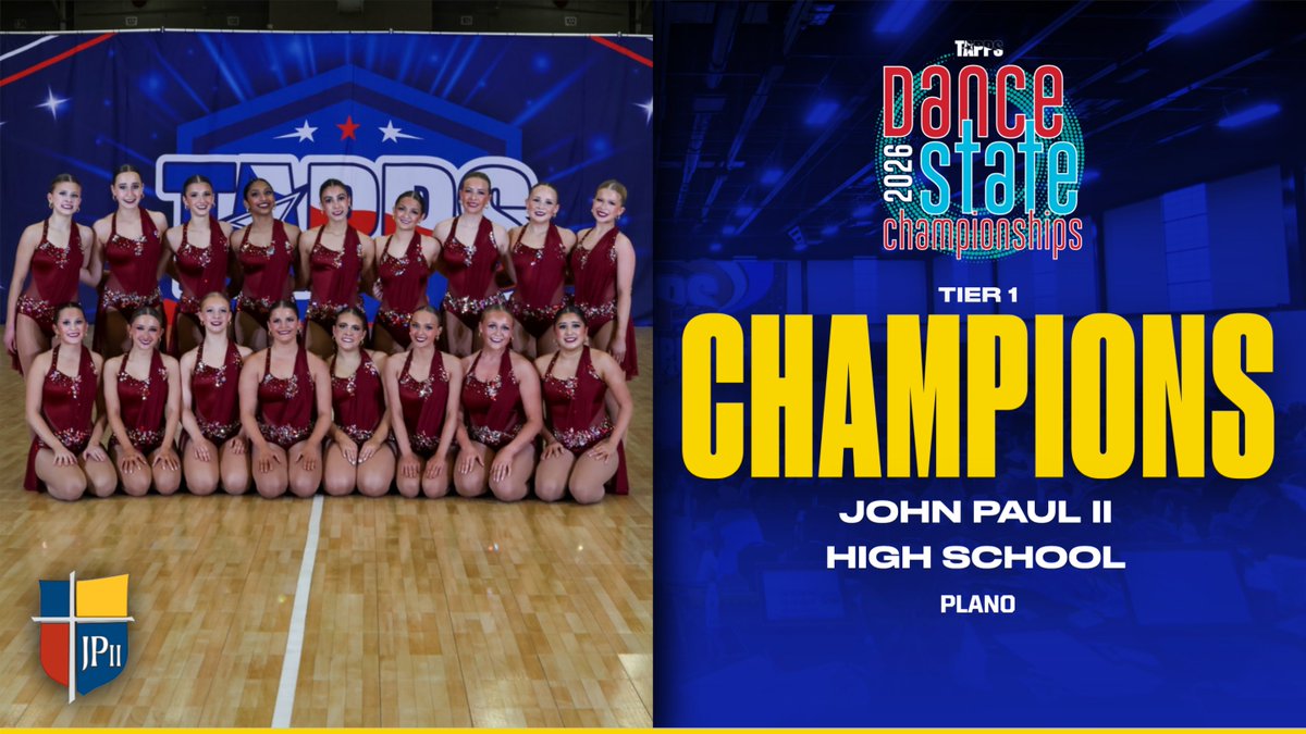 Division I Tier I #TAPPSdance 2026 State Champions: John Paul II High School!!