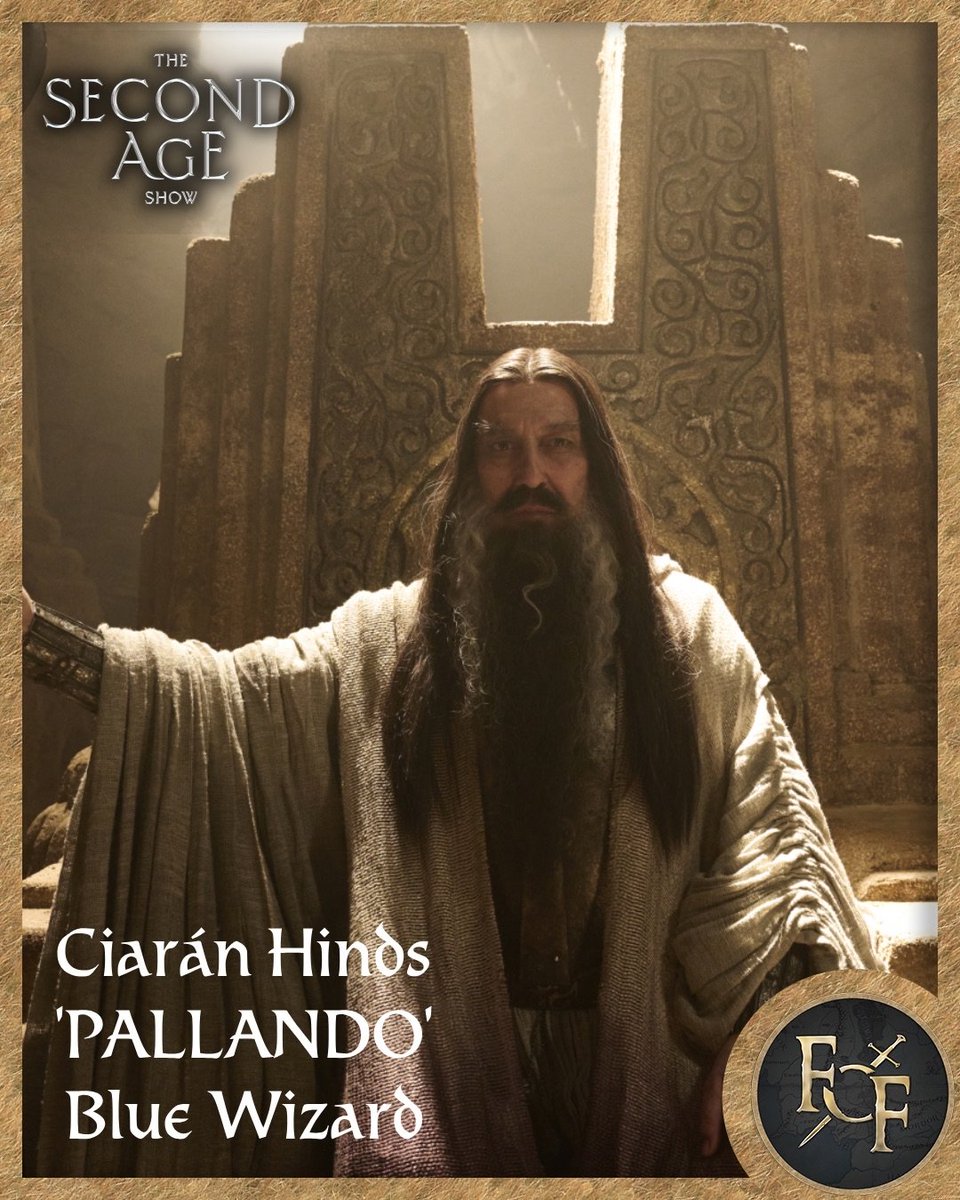 🚨 EXCLUSIVE: Ciarán Hinds plays ‘PALLANDO’ the Blue Wizard, now turned dark, in The Lord of the Rings: The Rings of Power Season 3

He is one of the five members of the Order of Wizards—known as the Istari—a group that will be referenced in the show.

#TheRingsOfPower