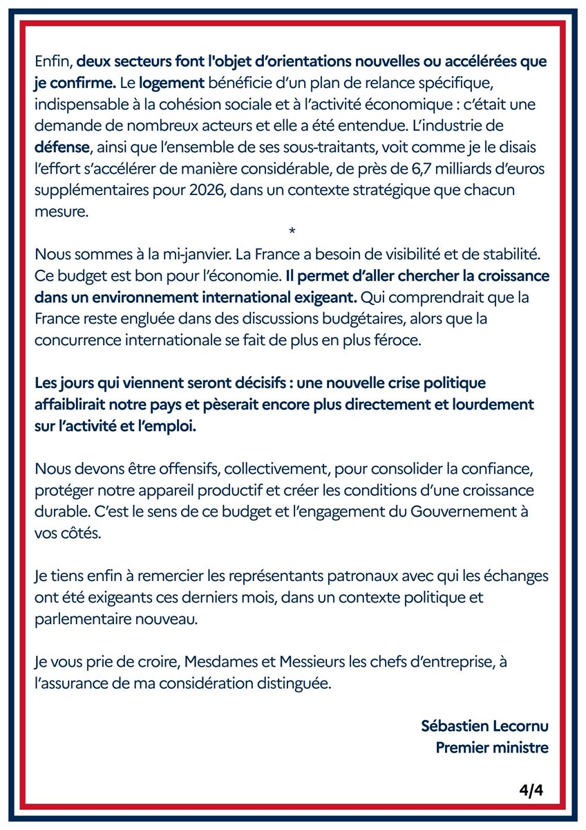 L’ensemble des règles fiscales applicables aux entreprises est stabilisé. 

Pour répondre aux nombreuses craintes exprimées : il n’y a pas de modification des dispositifs existants, pas de remise en cause des équilibres connus, pas d’instabilité normative. C’est un choix