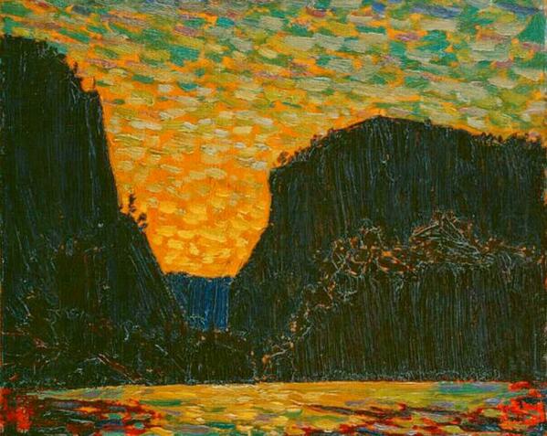 TTLastSpring's tweet image. 1916 Petawawa Gorges, Night  #tt1916