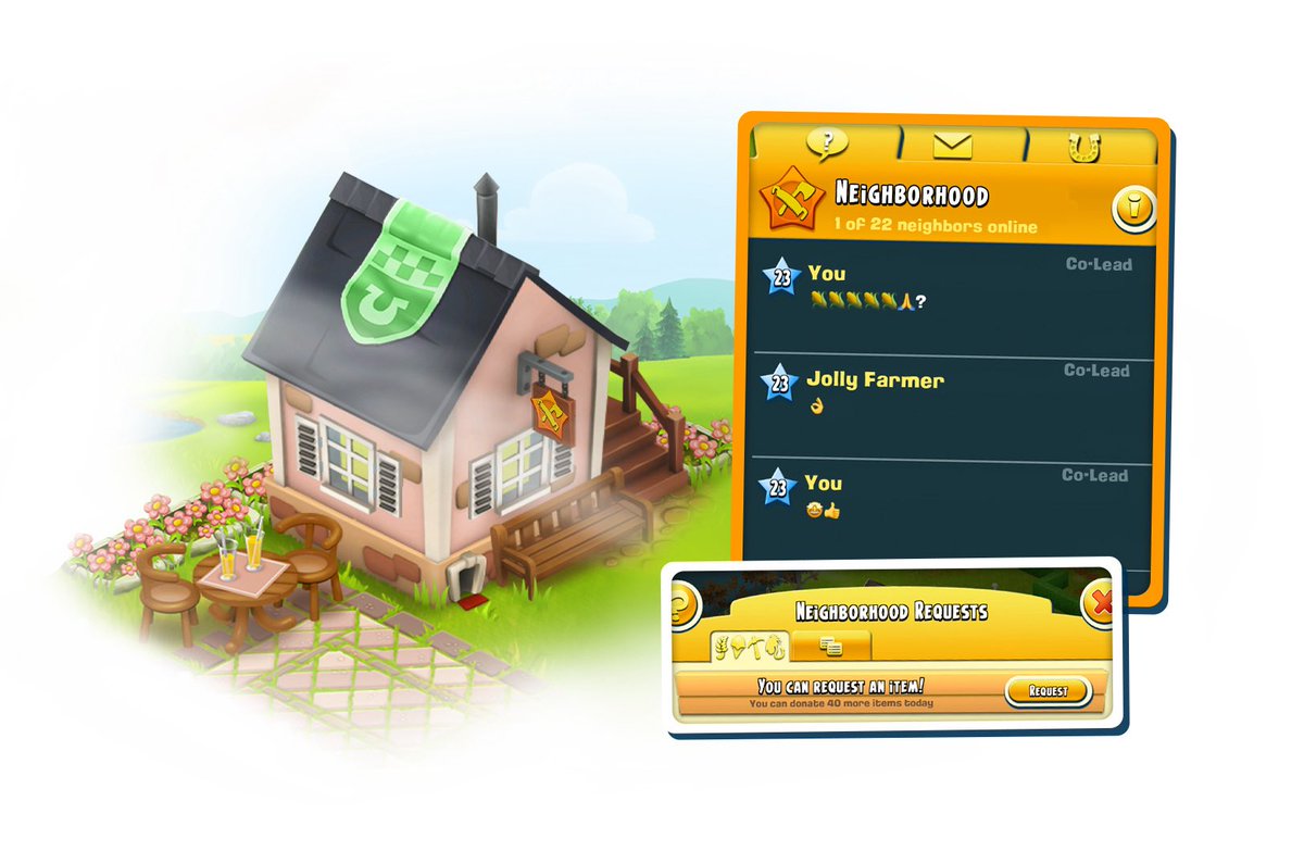 Olá fazendeiros 😍

Passando aqui para lembrar que amanhã o evento Cultivo em Companhia será retomado na vizinhança. Por isso, deixo algumas sugestões que podem nos ajudar a ganhar tempo e avançar mais rápido nas metas restantes ⚠️ #hayday