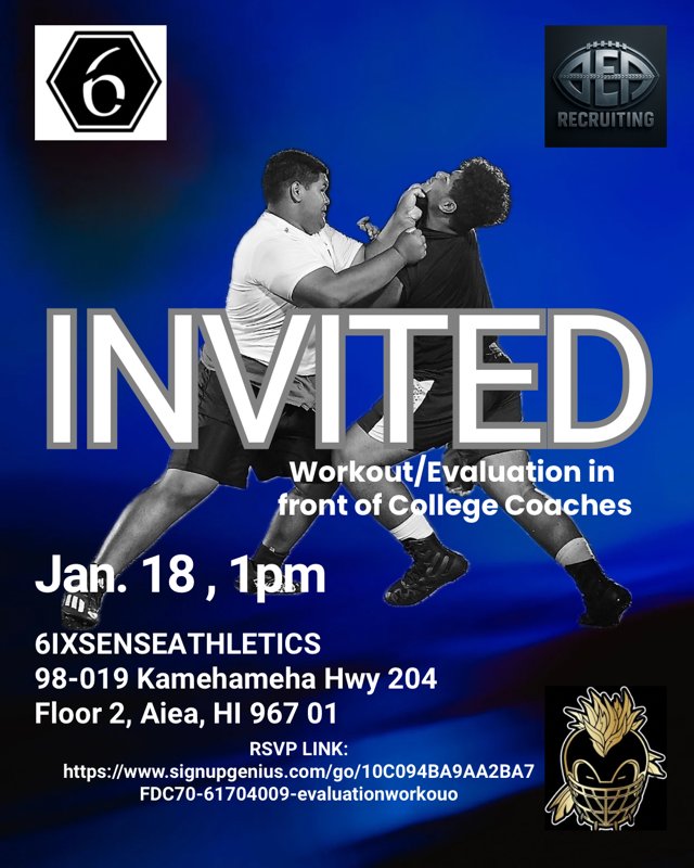 EsaiahKalili's tweet photo. Mahalo for the invite @Trnch_Warriors @AepRecruiting @CoachKKalili appreciate the opportunity to compete 🙏 #time2work💯 https://t.co/v4YfgZWStK