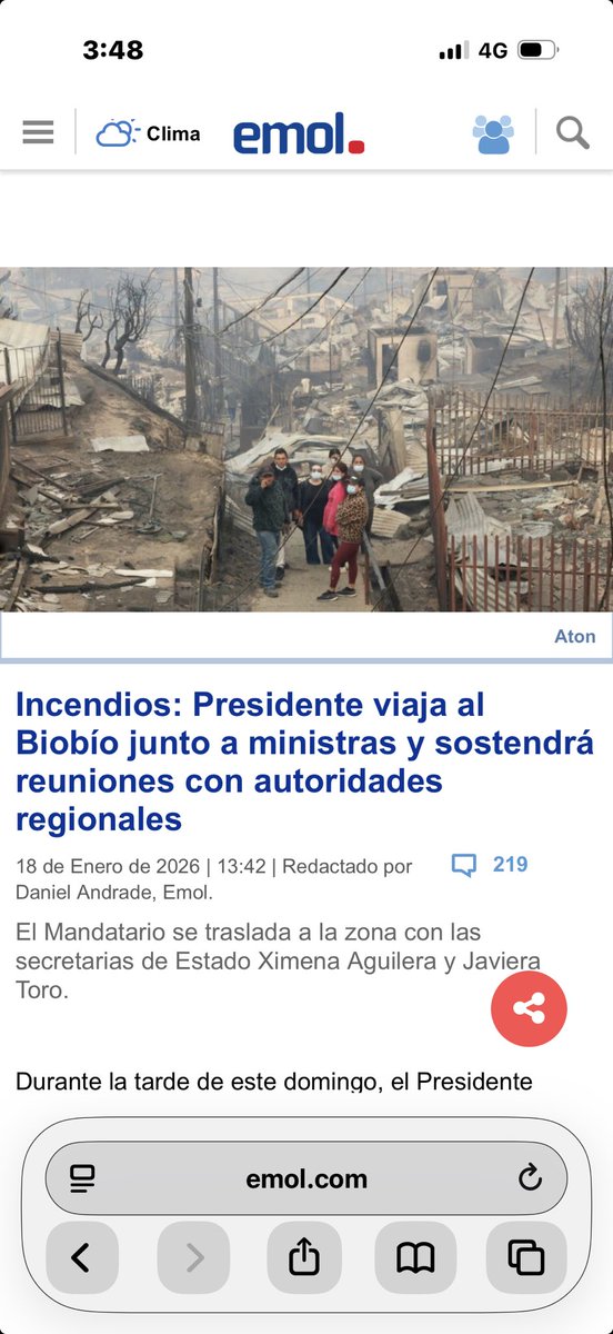 ⁦<a href="/GabrielBoric/">Gabriel Boric Font</a>⁩ INÚTIL, no harás nada igual que el incendio de Viña y le@dejarás la pega al próximo gobierno!! Eres un INÚTIL!!!!!!