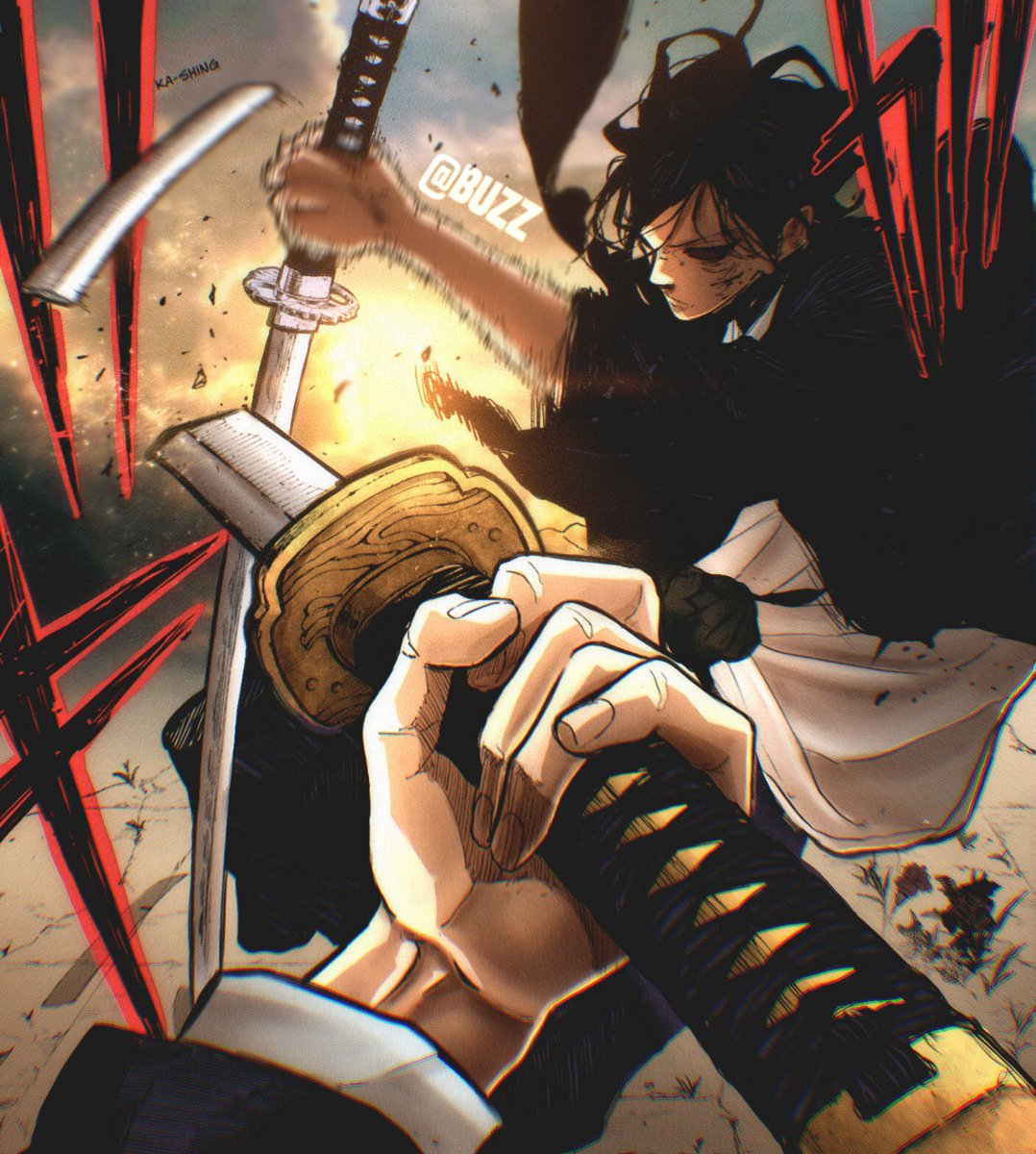 BuzzColorings's tweet image. Kagurabachi - “Enten Broken.” 
#kagurabachi