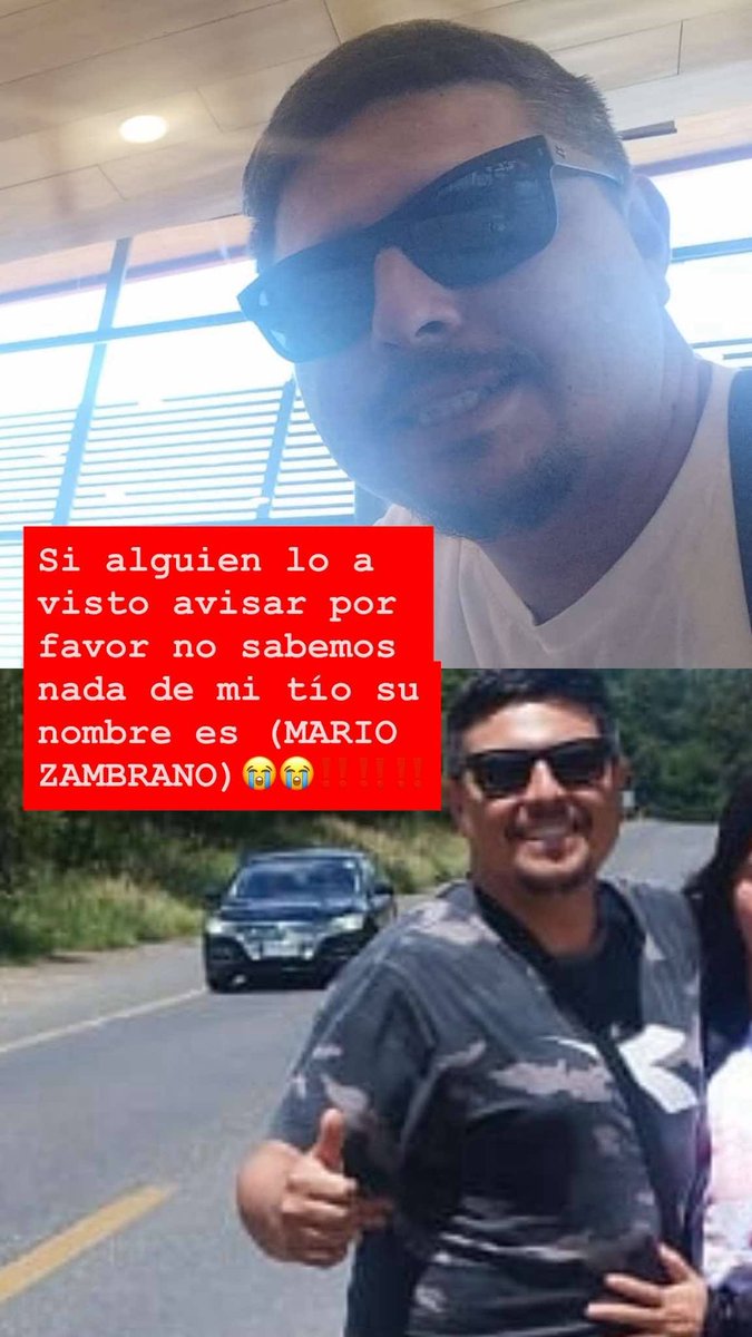 alegriagonzaa's tweet image. 🚨SE NECESITA DAR CON EL PARADERO DE LOS SIGUIENTE VECINOS DE #LIRQUÉN :

@RedGeoChile @reddeemergencia @GrupoWurtlitzer @Informa3Chile @RNE_Alpha_8 @bombabelloto @Seba_Quake_WX