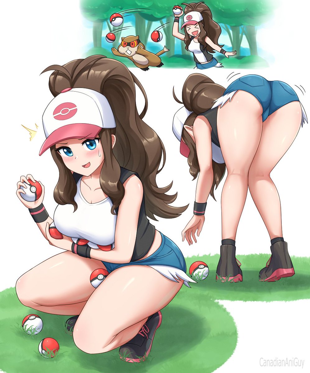 Hilda needs better aim when catching Pokemon