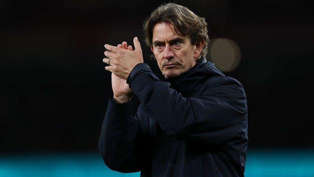 🥇| Thomas Frank took training today, whilst #Tottenham consider his future.

Nothing has been communicated to the squad as of now, leaving players in the dark over the club’s plans.

<a href="/Matt_Law_DT/">Matt Law</a>