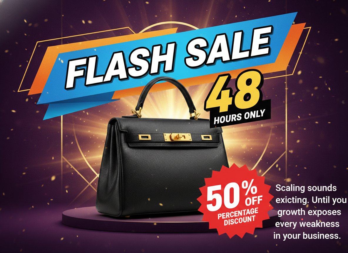 Scaling sounds exciting.

Until growth exposes every weakness in your business.

The cracks you ignored become visible.
The systems you avoided fixing start breaking.
The pressure multiplies.
Ever felt like growth made things worse?
#founders