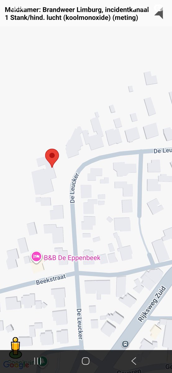 Meting koolmonoxide bij De Leucker in Swalmen