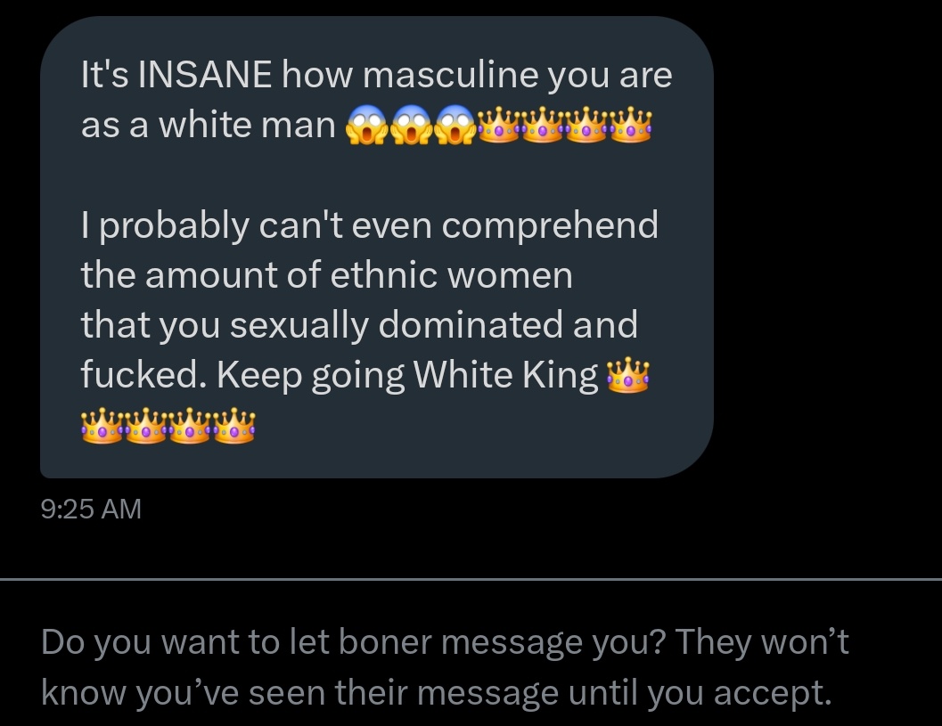I'll be sharing some of the love lessers like to show in my DMs. They are all pathetic and endearing