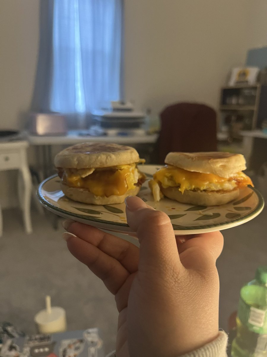 And we have breakfast sandwiches (one is for Momma D)