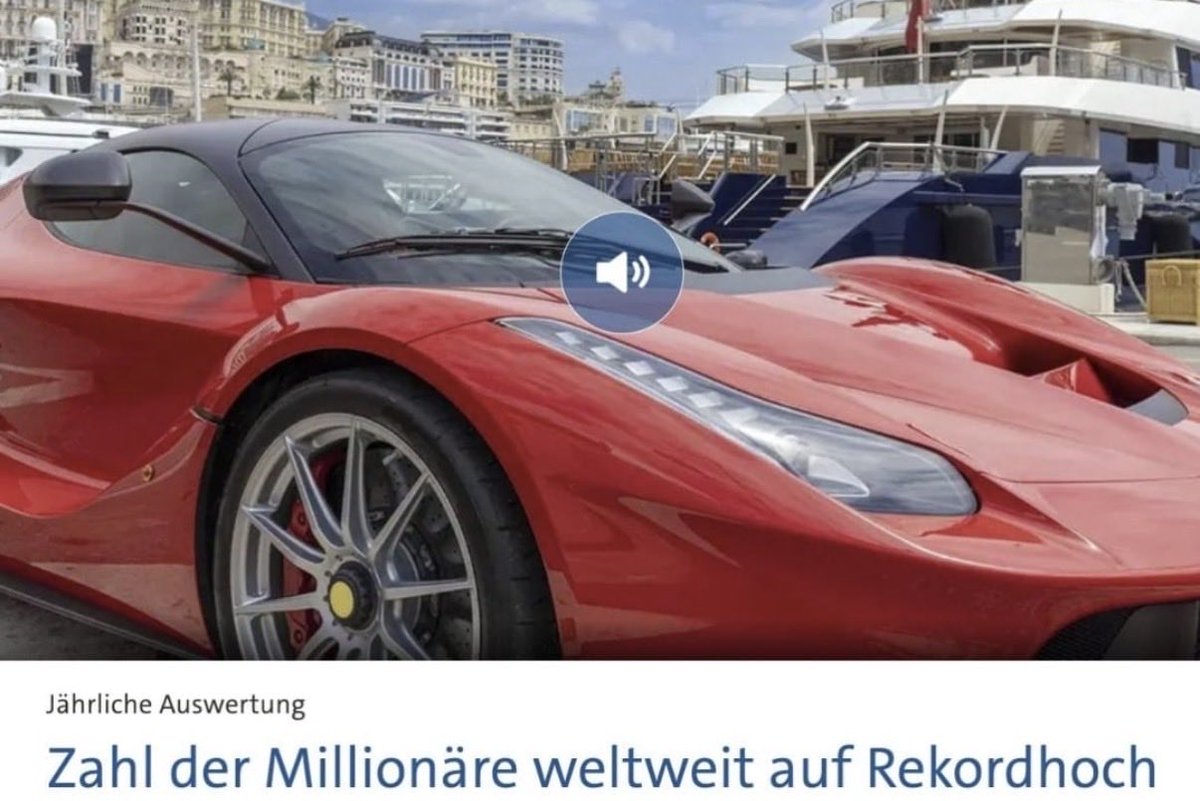 🚨 MILLIONÄR-SEIN WIRD IMMER „NORMALER“❓

Die Zahl der Millionäre ist auf ATH.
Und trotzdem wird die Mehrheit ärmer.

WARUM❓

📉 WEIL Geld jedes Jahr entwertet wird.
📉 WEIL Sparen bestraft wird.
📉 WEIL dein „Vermögen“ auf dem Papier wächst – aber real schrumpft.

Rechnen wir