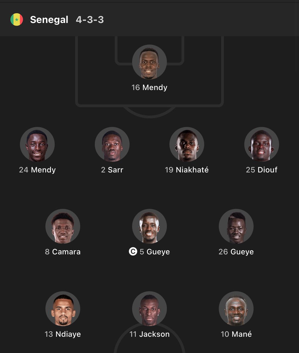 FootballSenegal's tweet photo. On est en mode 4-3-3 https://t.co/uZtkjSfOj3