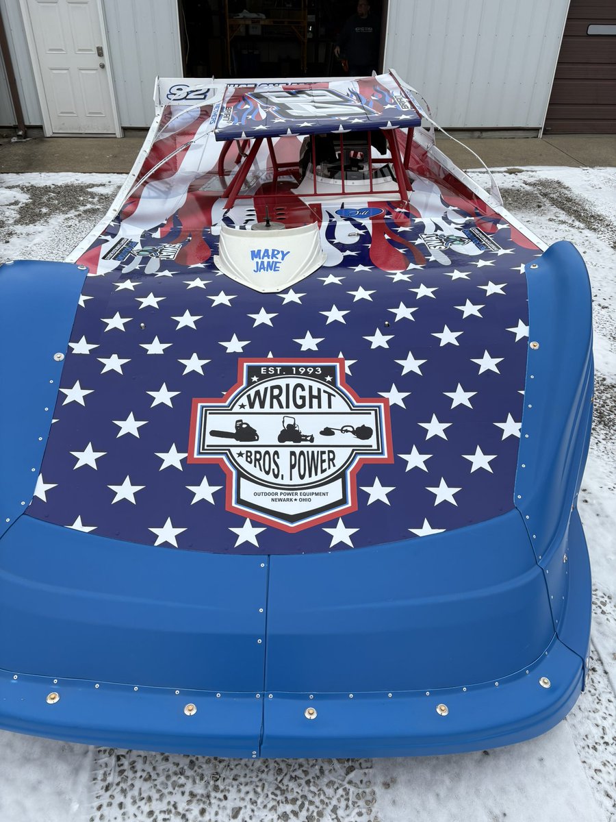 Brian Nethers “250 Years of America” inspired car- complete with full decking wrap.  #Wewrapityourockit