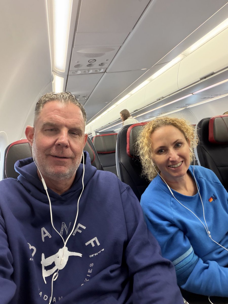 bfaeth's tweet photo. Big shout out to @AmericanAir for saving the day as our @united flight was canceled and putting us in an Exit when First was SO. https://t.co/xKiPaJCwOX