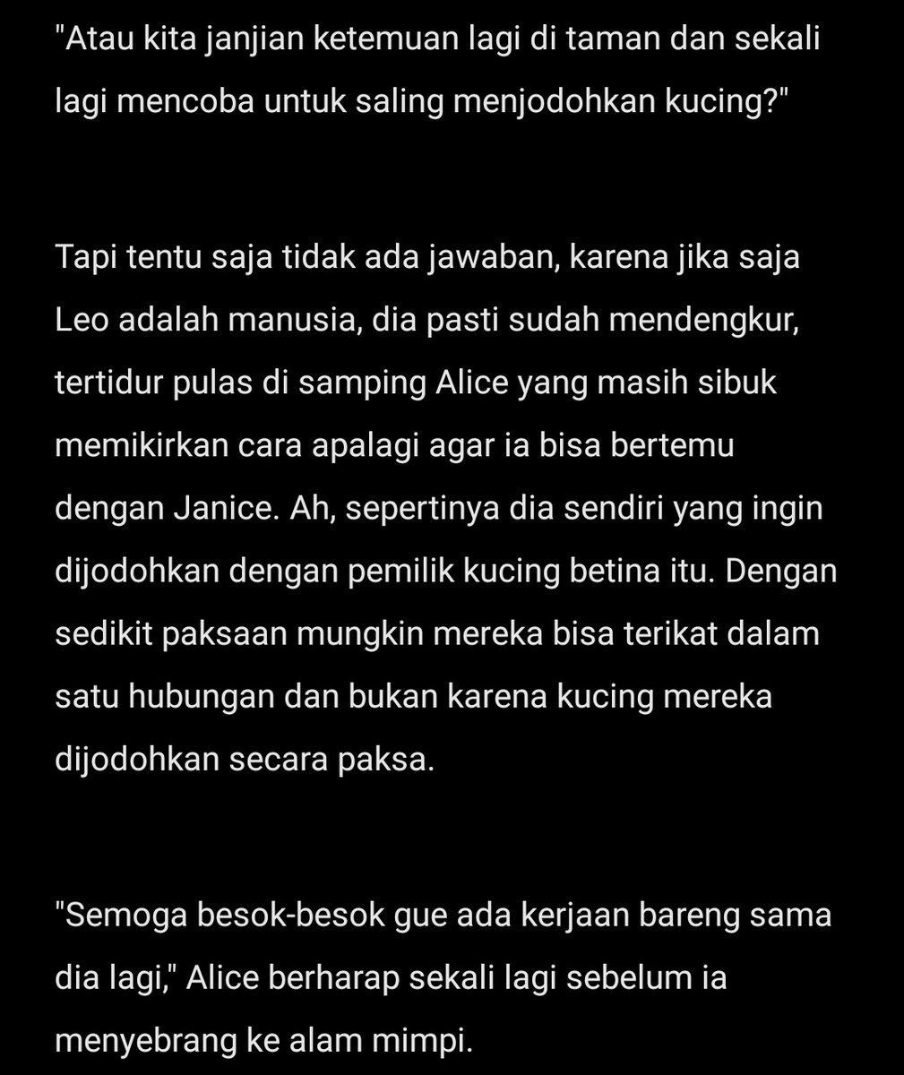 79. Kucing pacaran ❎
Pemilik kucing pacaran ✅