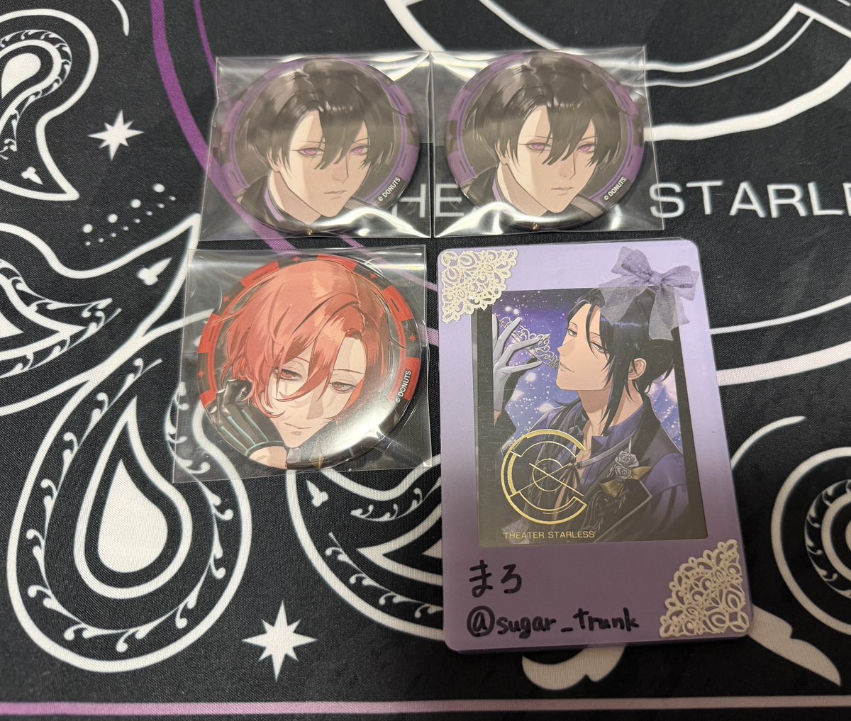 交換/譲渡】 ブラスタ AGF フォトカ 缶バッジ 譲) *黒曜,大牙,マイカ