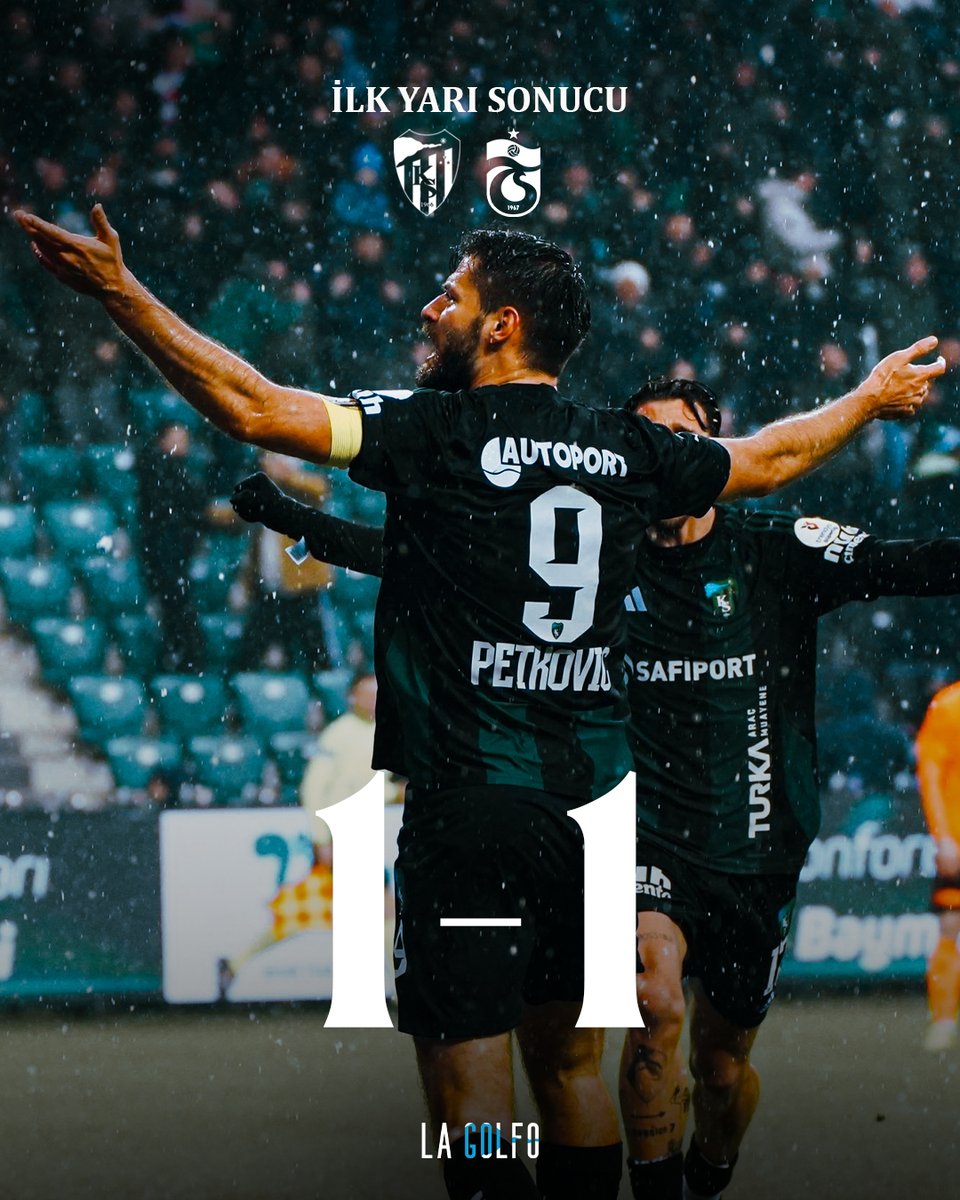 lagolfocom's tweet image. İlk yarı sonucu | Kocaelispor 1-1 Trabzonspor

⚽️ 18' Petkovic
