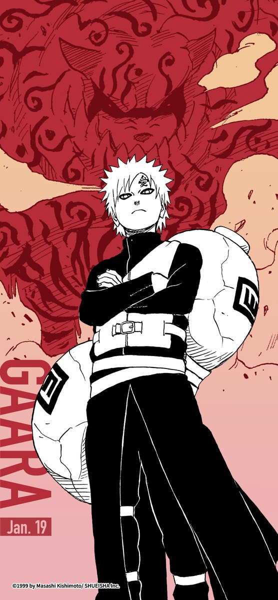 Understanding the pain born from isolation, the young Kazekage from the Hidden Sand Village strides forward with love in his heart.
Happy birthday, Gaara!

#Naruto #HBDGaara