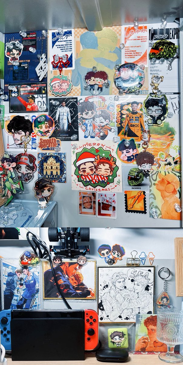 Best booth day ever! 
Everyone was so incredibly kind and enthusiastic. HUGE thanks for all the support and the lovely freebies...🥹
My desk is now covered in all the wonderful freebies—truly obsessed! 💙🧡💙🧡