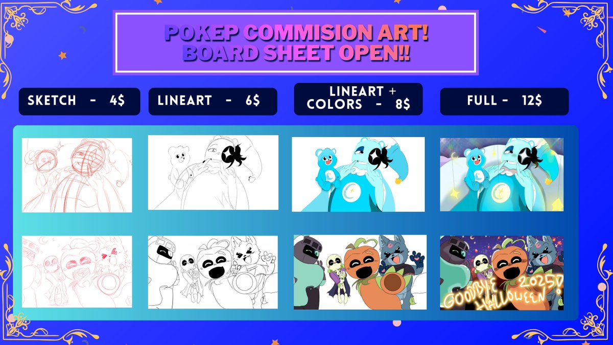 PokeP -COMMISSION ART OPEN- tweet media